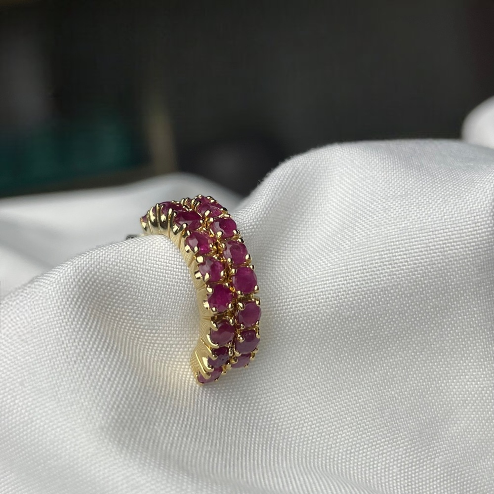 Genuine Red Ruby "Huge" Earrings - image 6
